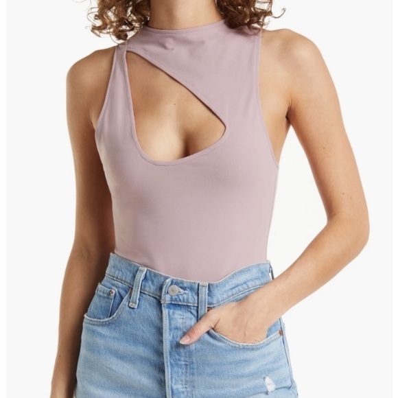 NWOT Free People Intimately Free Keep It Going Cut Out Bodysuit size S - Picture 3 of 13